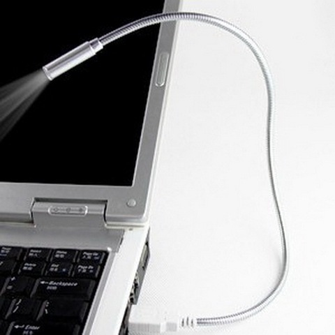 Lampe USB LED Flexible et réglable pour clavier, ordinateur portable, Notebook, PC de bureau ► Photo 1/3