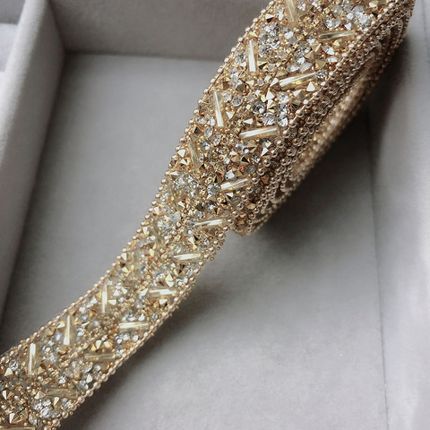 Fantaisie résine strass garniture, or gunmetal clair argent nouveaux accessoires garniture, 1cm 2cm largeur baguage accessoires # A02 ► Photo 1/6