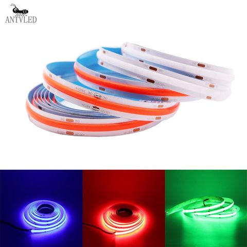 COB LED bande lumière haute densité Flexible FOB COB 384/528LED s/m lumières ruban bleu/vert/rouge linéaire réglable DC12V/24V ► Photo 1/6