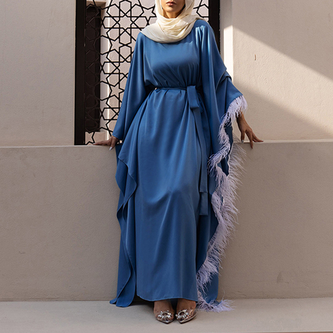 Robe Djellaba, Kaftan dubaï Abaya turque, Robe Hijab, vêtements musulmans ► Photo 1/6