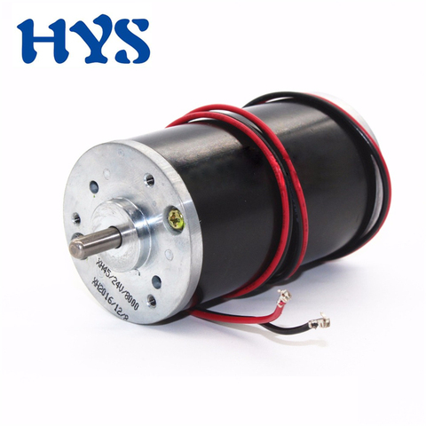 HYS – Mini moteur électrique 12 V 24 V cc, 4000 tr/min, 8000 tr/min, grande vitesse, couple énorme réversible, pour bricolage ► Photo 1/6