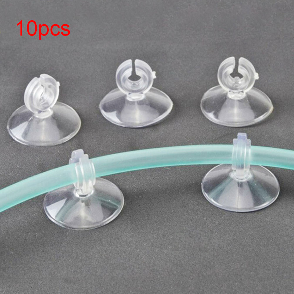 Ventouse en plastique pour Aquarium, 10 pièces, ventouse pour réservoir de poisson, pompe support de Tube d'air, accessoires d'aquarium ► Photo 1/6