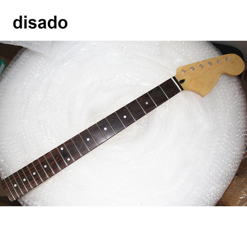 Disado-grande tête de guitare électrique en érable, cou en bois de rose, planche de peinture brillante, accessoires de guitare électrique, personnalisables, 21 22 frettes ► Photo 1/4