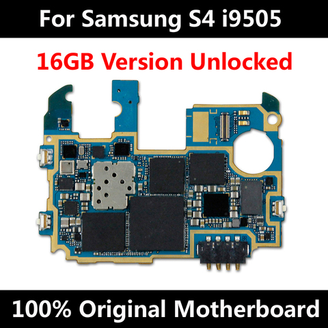 Pour Samsung Galaxy S4 i9505 16GB Original débloqué carte mère de téléphone officiel 100% bonne qualité carte mère avec carte mère puces ► Photo 1/1