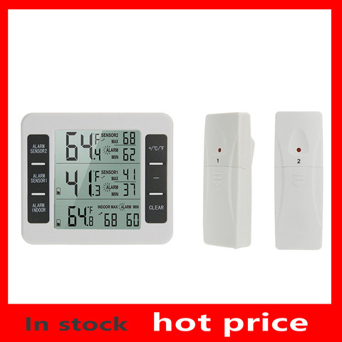 Maison sans fil intérieur extérieur thermomètres électronique réfrigérateur thermomètre température dispositif de mesure ► Photo 1/6