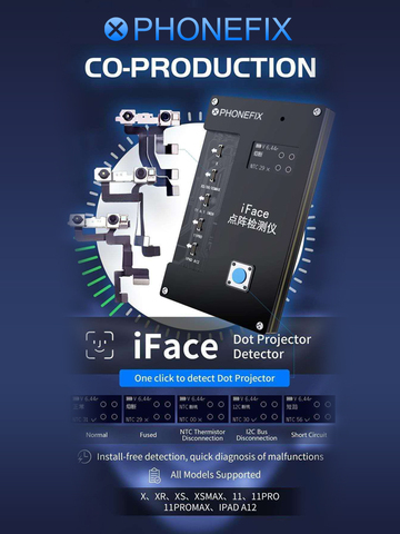 Qianli – testeur de matrice IFace, projecteur de points pour Iphone X-11 Pro IPAD A12, test d'identification faciale, réparation, diagnostic rapide, dysfonctionnements ► Photo 1/5