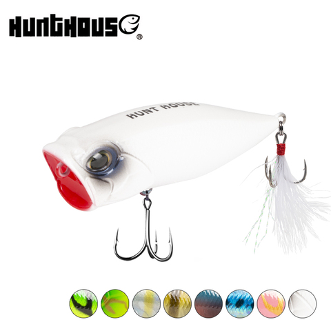 Hunthouse pealis fangpop popper leurre de pêche 65mm 8.5g appâts topwater flottant eau supérieure altwater pesca leurres 2022 nouveau ► Photo 1/6