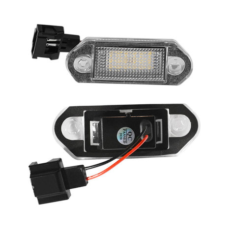 Ampoules de plaque d'immatriculation de voiture, 1 paire, éclairage pour VW Golf MK3 pour Skoda Octavia I, LED ► Photo 1/5