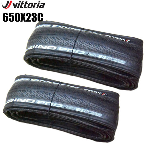 Vittoria Rubino Pro – pneus de vélo de route pliants, 650 x 23C, très légers, 60TPI, avec Tube, accessoires ► Photo 1/6