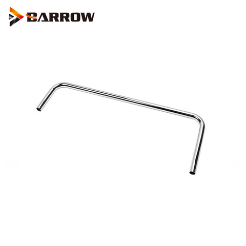 Barrow – Tube dur en métal argenté, 14mm de diamètre extérieur, coude à 90 degrés pour construction d'eau d'ordinateur G1/4 