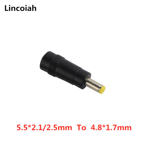 Adaptateur d'alimentation pour prise d'alimentation 4817 cc 5.5x2.1mm, 1 pièce, prise femelle vers prise mâle 4.8x1.7mm, connecteur d'alimentation accessoires d'ordinateur portable ► Photo 1/1