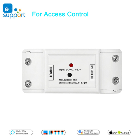 EWeLink-interrupteur wifi intelligent, relais sans fil, verrouillage automatique/verrouillage automatique, télécommande d'accès de porte, pour maison intelligente, DC 5-12-24-32V ► Photo 1/6