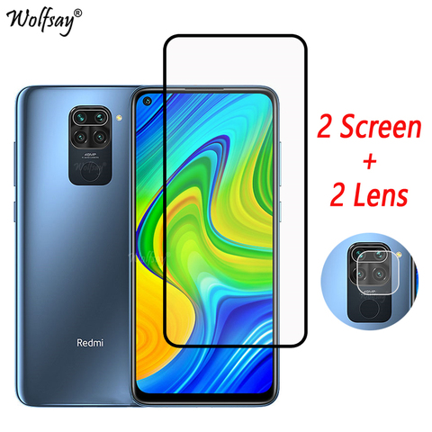 Verre trempé à couverture complète pour Redmi Note 9 protecteur d'écran pour Redmi Note 9 9 S 7 X3 verre d'appareil photo pour Xiaomi Redmi Note 9 verre ► Photo 1/6