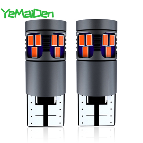 2 ampoules de voiture LED T10 W5W Canbus sans erreur 12V 2016 SMD 5W5, lumière blanche Super brillante pour intérieur de voiture, éclairage latéral de coffre ► Photo 1/6