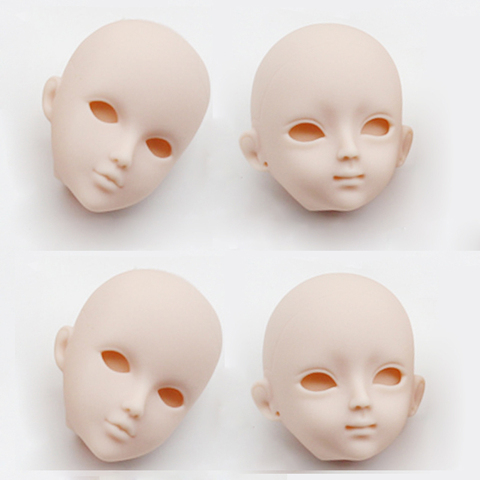 4 pièces/lot doux bricolage en plastique maquillage poupée têtes pour 1/6 BJD haute qualité comme pour 29cm poupée pratique pour maquillage tête avec oeil ► Photo 1/6