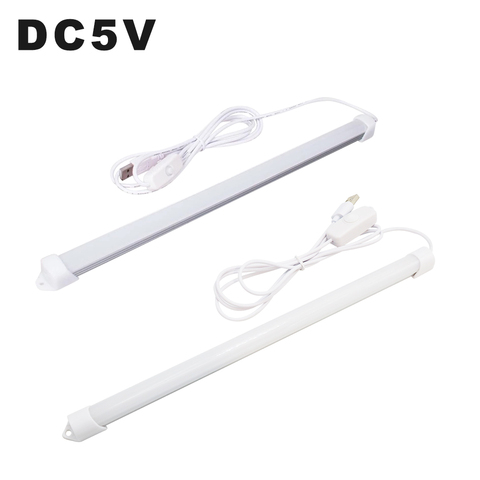 Dimmable USB barre de LED lumière lampe de chevet DC5V sous armoire lumière 5W placard lampe 3000-4500K 32cm LED bande lumière intérieur lampe de bureau ► Photo 1/6