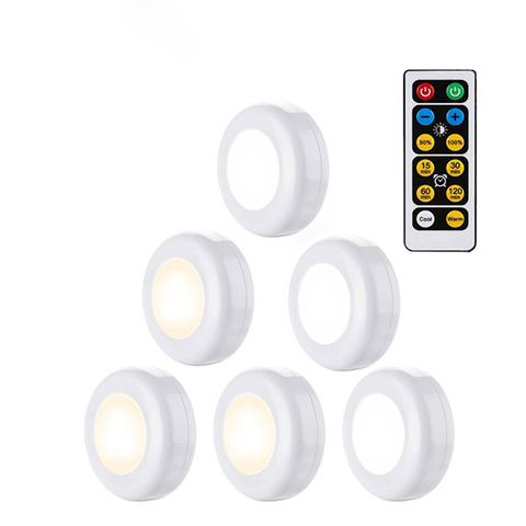 Éclairage LED réglable sous-meuble, lumière blanche chaude et blanche chaude, pour étagère, placard de cuisine, vitrine, comptoir, veilleuse ► Photo 1/6