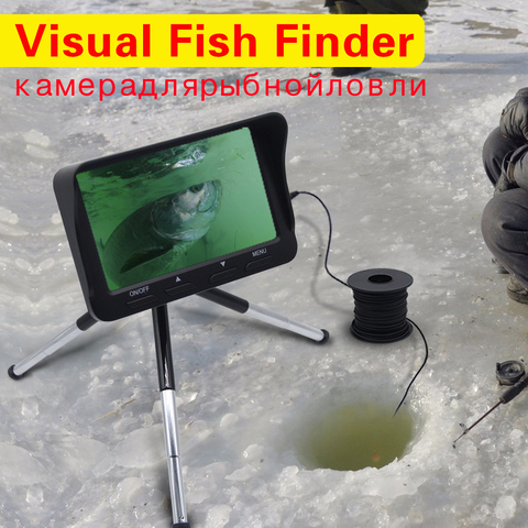Caméra de pêche sous-marine avec écran de 5 pouces, détecteur de poisson sous-marin HD pour glace/mer ► Photo 1/4