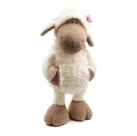 Jouet en peluche de mouton, jolie poupée de 25cm/35cm/50cm/80cm, allemagne, fleur, beau, cadeau d'anniversaire, 1 pièces ► Photo 1/6