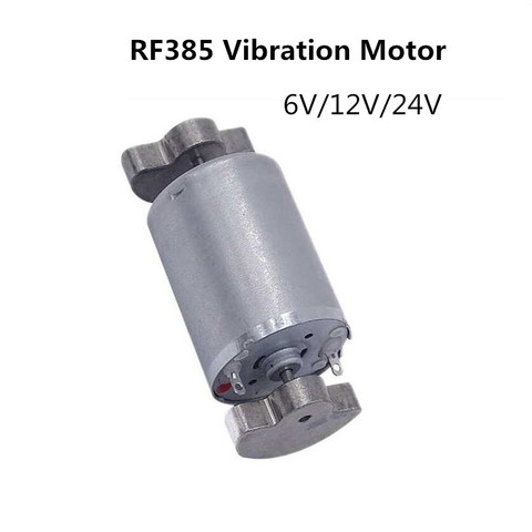 RF385 double tête moteur vibrant massage vibration moteur chaise de Massage miniature moteur de vibration cc 6V/12V/24V ► Photo 1/2