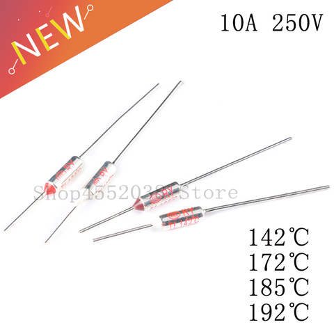 Fusibles thermiques, série RY 10A 250V, 5 pièces/lot, 142/172/185/192 °c, 250V, 10a, à coque métallique, pour cuiseur de riz ► Photo 1/5