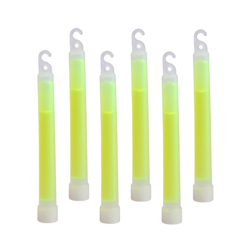 Bâtons lumineux Ultra lumineux de qualité industrielle, 6 pouces, 10 pièces, bâtons lumineux d'urgence-vert/jaune ► Photo 1/6