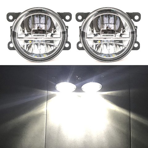Phares antibrouillard LED halogènes, pour Mitsubishi ASX L200 Pajero 4 Outlander Grandis 2003 – 2015, 2 pièces ► Photo 1/6