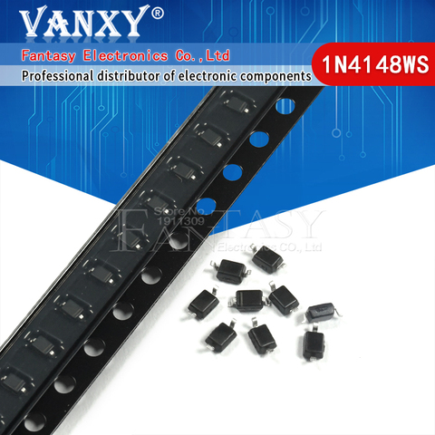100 pièces diodes SMD 0805 SOD-123 1N5819 1N4007 1N4148 SOD123 SOD-323 1206 1N4148WS 1N5819WS B5819WS SOD323 ► Photo 1/3