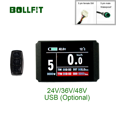 BOLLFIT-Kit de Conversion de vélo électrique avec affichage lcd8h pour vélo électrique, accessoires KT, affichage LCD ► Photo 1/6