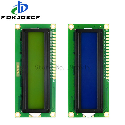 LCD1602 5V 1602 module bleu/vert écran 16x2 caractères Module d'affichage LCD IIC/I2C adaptateur pour arduino UNO R3 mega2560 ► Photo 1/6