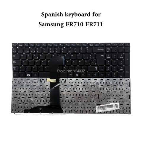 Clavier espagnol d'ordinateur portable, pour SAMSUNG RF710 RF711 NP-RF710 SP, disposition du clavier es, nouveau ► Photo 1/1