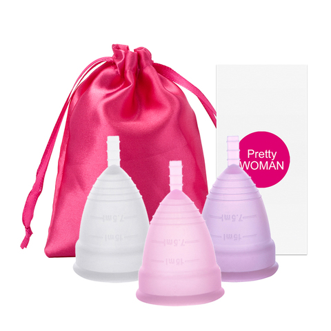 Qualité médicale Silicone Coupe menstruelle femmes dame période menstruelle Coupe Coppetta Mestruale Coupe hygiène féminine Coupe menstruelle ► Photo 1/6