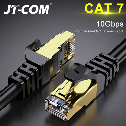 Câble Ethernet CAT7 10Gb RJ45 Lan câble réseau réseau réseau Ethernet cordon de raccordement CAT 7 câble réseau pour ordinateur routeur ordinateur portable ► Photo 1/6