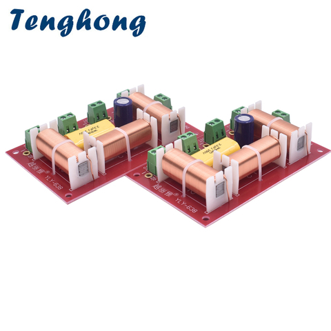 Tenghong 2 pièces haut-parleur croisé aigus médiums double basse 3 voies 200W haut-parleurs croisés filtre fréquence diviseur conseil bricolage ► Photo 1/6