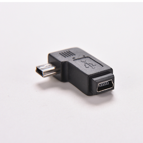 90 degrés Mini USB 5pin mâle à femelle prise adaptateur de synchronisation de données Mini connecteur USB ► Photo 1/6