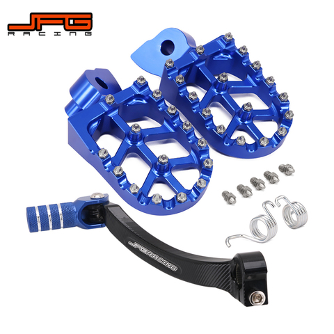 Moto CNC levier de vitesse pied levier repose-pieds repose-pieds pédales repose-pieds pour YAMAHA YZ250F YZ450F YZF450 2014 2015 2016 ► Photo 1/6