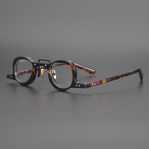 Lunettes Vintage en acétate pour hommes et femmes, petites montures, verres clairs irréguliers, Prescription optique, montures Oculos ► Photo 1/6
