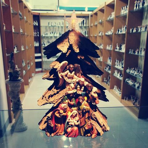 Zayton fonte à froid résine figurines nativité scène arbre de noël décor sainte famille Statue jésus marie Joseph Figurine ornement de maison ► Photo 1/5