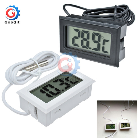 Capteur de thermomètre numérique LCD Mini, pour congélateur, mesure de température-50 ~ 110 degrés, réfrigérateur, jauge de thermomètre, 1 pièces ► Photo 1/6