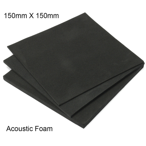 Mousse acoustique pour insonorisation 150x150mm, mousse compensée pour Absorption sonore, mousse en polyuréthane, pour traitement sonore, carrelage de Studio 3/5/10mm ► Photo 1/6