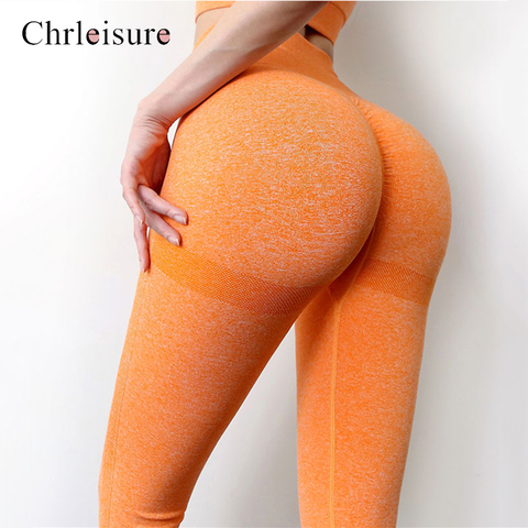 Leggings de Fitness femmes pousser la taille haute Leggins Mujer sans couture sport de gymnastique Legging Feminina ► Photo 1/6