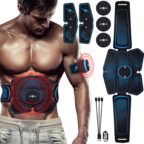 Vibration Muscle Stimulator Massage EMS Abdominal Hip Trainer Electrostimulator Toner Weight Loss Body Slimming Abs Home Fitness ► Photo 1/6