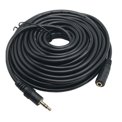 Câble d'extension Audio AUX Jack 3.5, 3.5mm, mâle à femelle, câble d'extension pour écouteurs stéréo, 1.5m 3m 5m 10m 15m 20m ► Photo 1/3