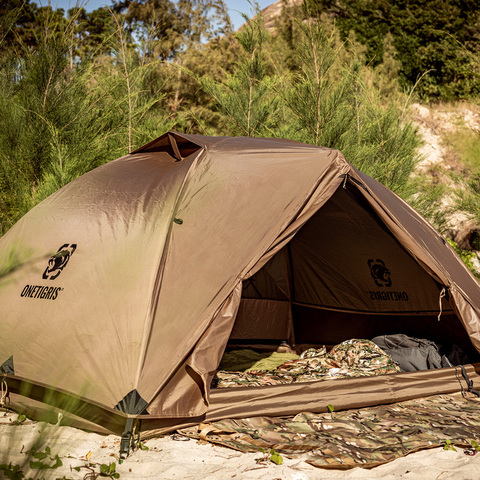 OneTigris – tente de randonnée COSMITTO 3 saisons, installation facile, Camping instantané pour 2 personnes, randonnée, Trekking, pêche ► Photo 1/5