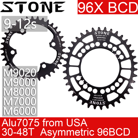 Chaîne de pierre à 12 vitesses, ronde et ovale, pour roue de vélo de vtt 30t 34 36 38 40 42 44 46T 48T 96bcd, M7000 M8000 M9000 m9020 ► Photo 1/6