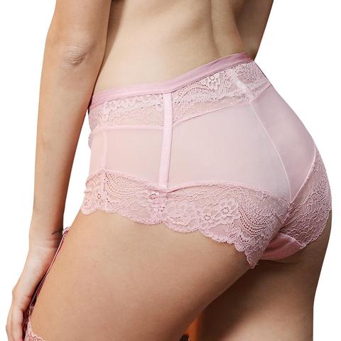 CYHWR slips en dentelle florale respirant creux S-XL taille haute culotte de haute qualité ► Photo 1/6