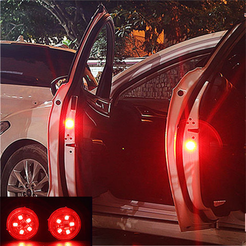 2 pièces LED voiture porte ouverture feux d'avertissement pour DACIA SANDERO STEPWAY Dokker Logan Duster Lodgy ► Photo 1/6