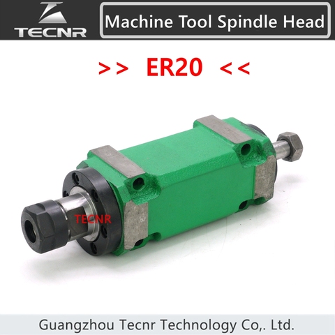 Tête de broche 750W 1hp ER20 Max. 3000 ~ 8000rpm, unité de puissance, Machine-outil, tête de broche pour aléser, fraisage, perçage, Machine à tarauder ► Photo 1/6