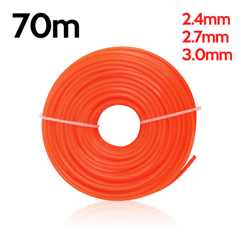 2.4mm/2.7mm/3mm 1LB ligne de coupe-herbe Strimmer débroussailleuse tondeuse Nylon corde corde ligne longue ronde/carré rouleau herbe corde ligne ► Photo 1/6