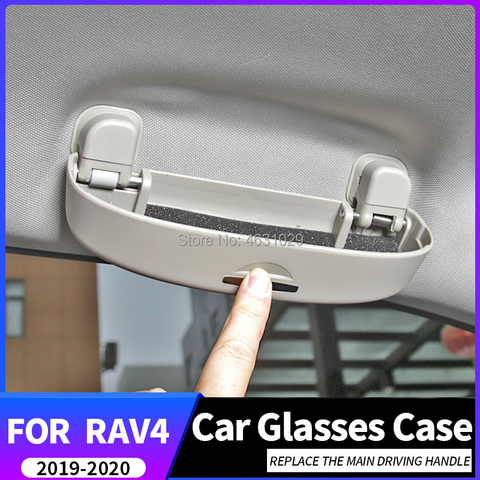 Un peu changer voiture lunettes de soleil lunettes mallette de rangement support de la boîte voiture lunettes étui pour Toyota RAV4 2022 ► Photo 1/6